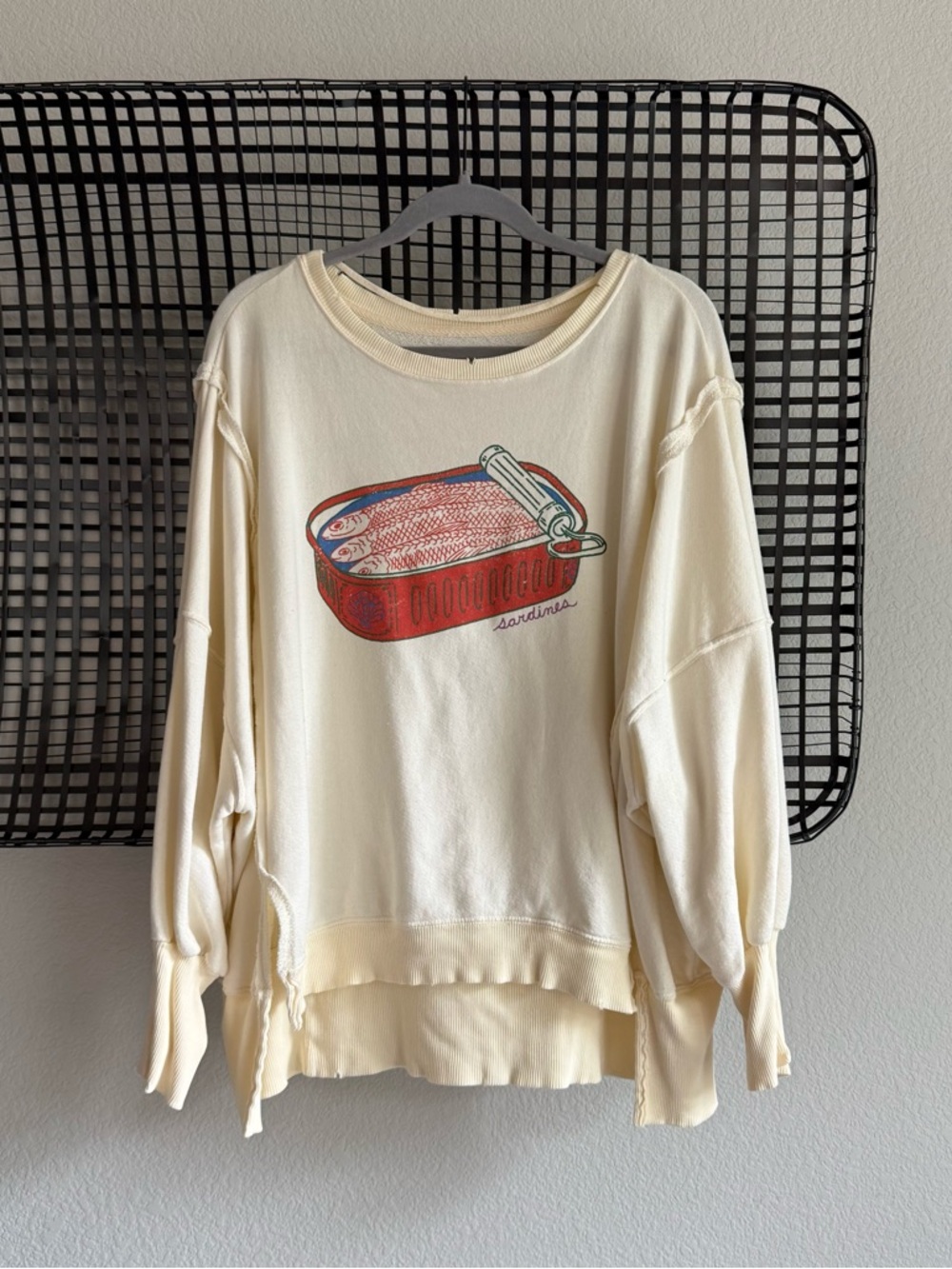Free people We The Free sardine Graphic Camden Pullover sweatshirt